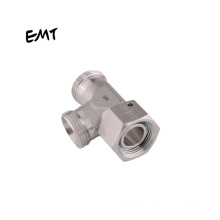 EMT hydraulic carbon steel metal  / stainless steel barrel tee fittings rotating female with swivel nut for sale
